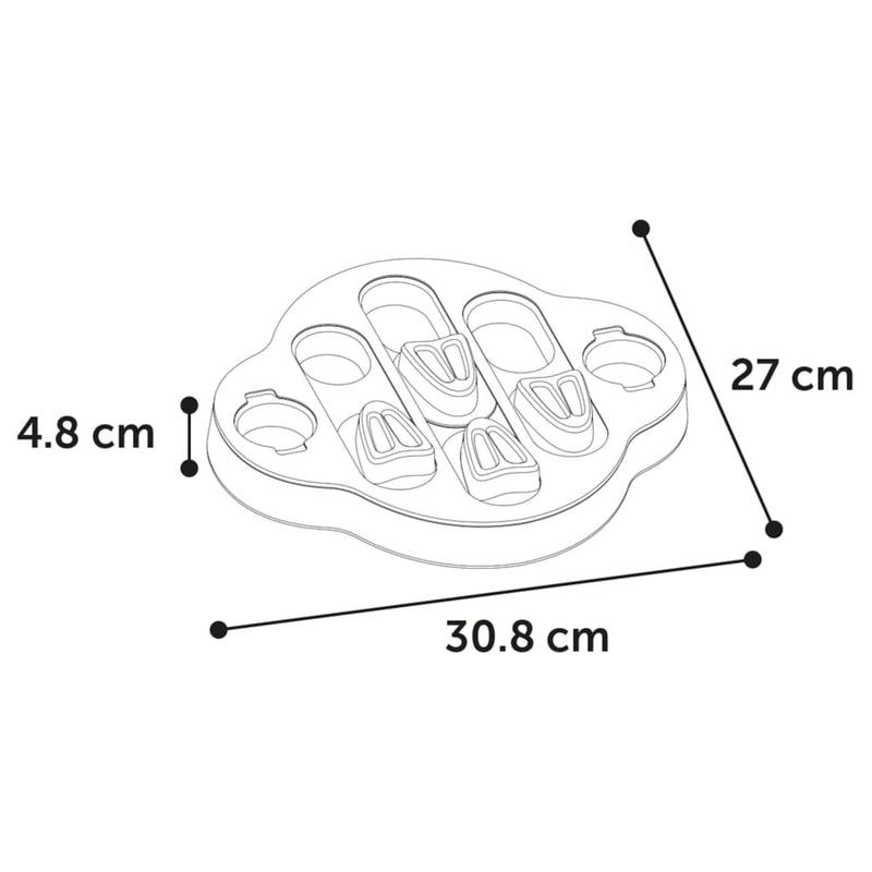 Flamingo Aktiveringsleksak För Hund Sherlock Clyde 30,8X27X4,8 Cm