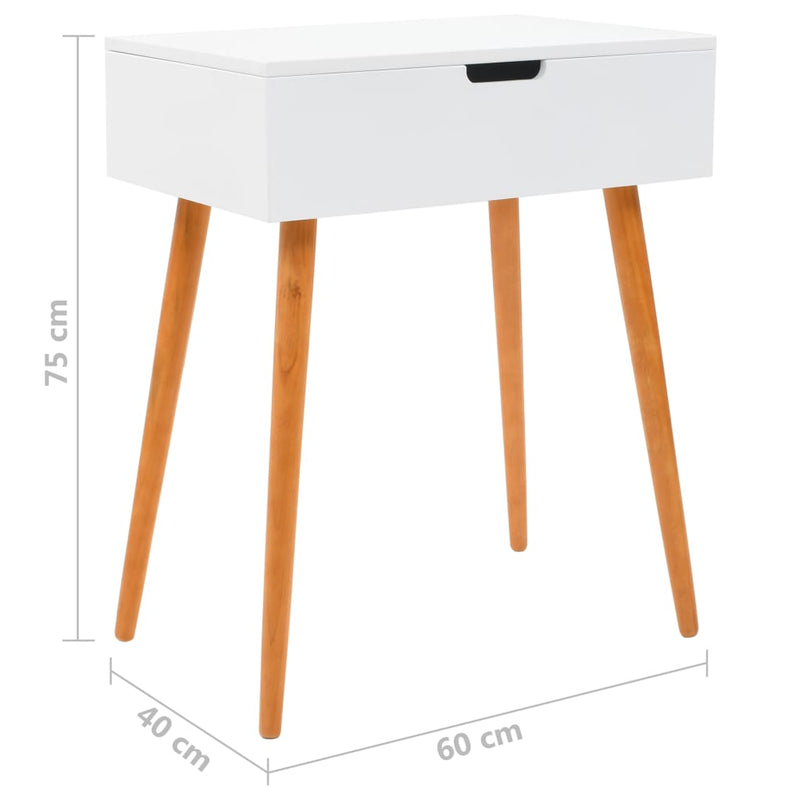 Sminkbord Med Spegel Mdf 60X40X75 Cm