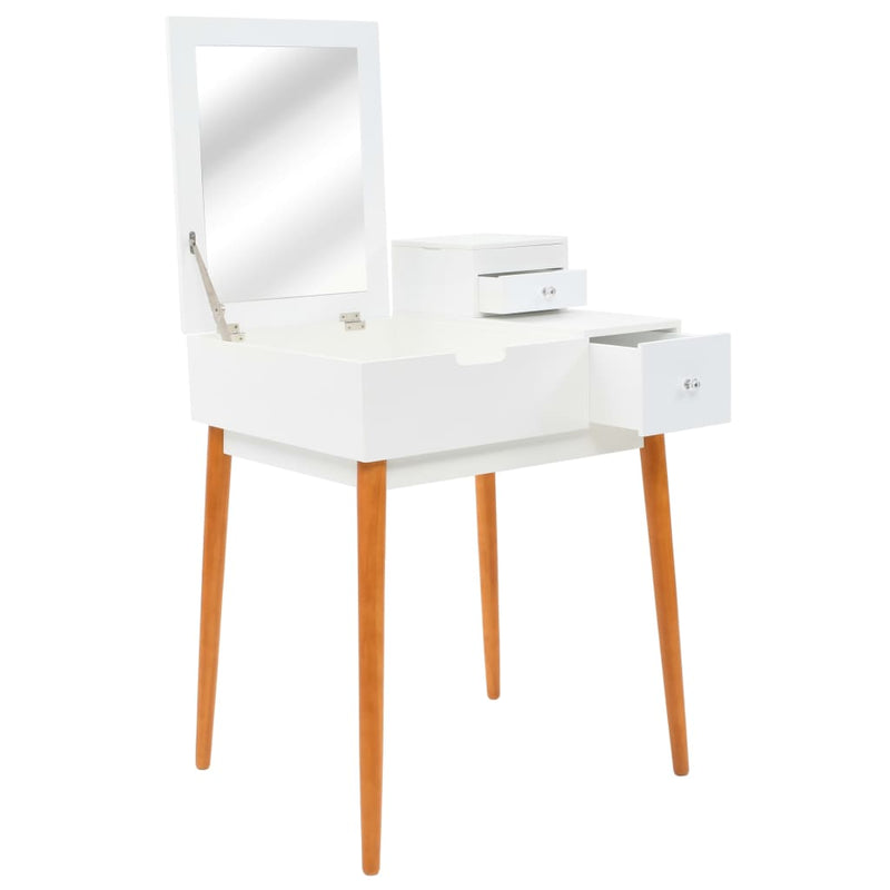 Sminkbord Med Spegel Mdf 60X50X86 Cm