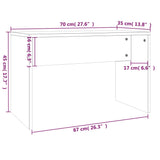 Sminkbord Set Sonoma-Ek 74,5X40X141 Cm