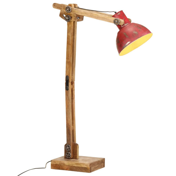 Golvlampa 25 W Nött Röd 33X25X130-150 Cm E27