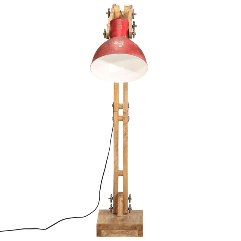 Golvlampa 25 W Nött Röd 33X25X130-150 Cm E27