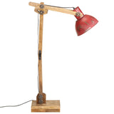 Golvlampa 25 W Nött Röd 33X25X130-150 Cm E27