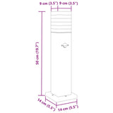 Utomhusgolvlampa Svart Aluminium 50 Cm