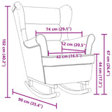 Gungstol 74X90X102 Cm Tyg