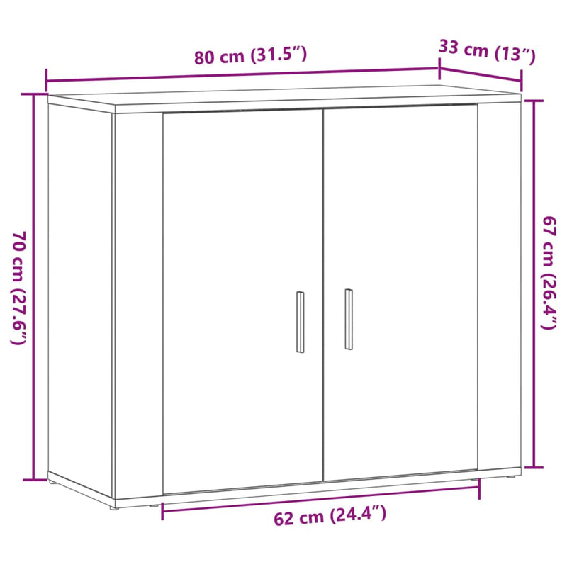 Skänk 80X33X70 Cm Konstruerat Trä